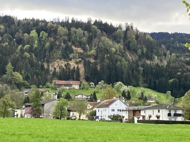 Nach Erdrutsch in Vorarlberg: Hang nun in "Kriechbewegung"