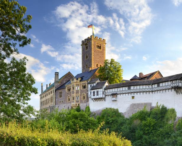 Die Wartburg in Eisenach, ein UNESCO-Welterbe.