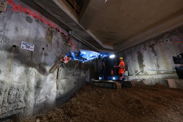 Start des Tunnelbaus am Frankhplatz: Die U5 nimmt weiter Gestalt an