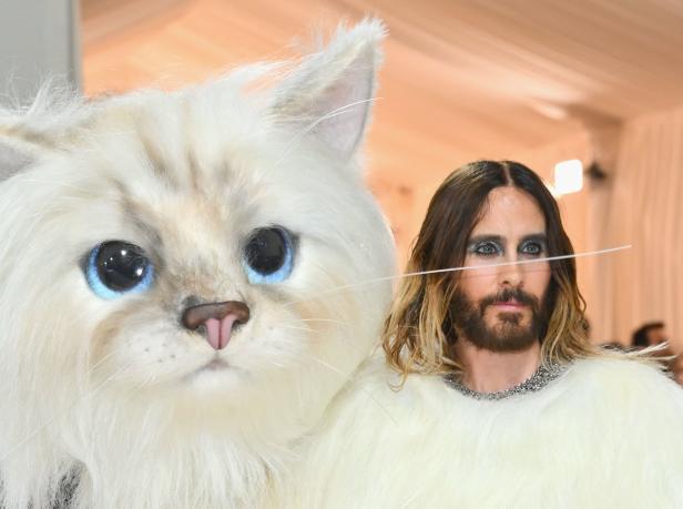 Jared Leto als Choupette am roten Teppich: So gelang die Verwandlung