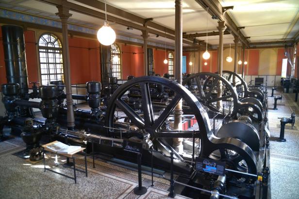 Das Wasserwerk am Hochablass in Augsburg, ein UNESCO-Welterbe.