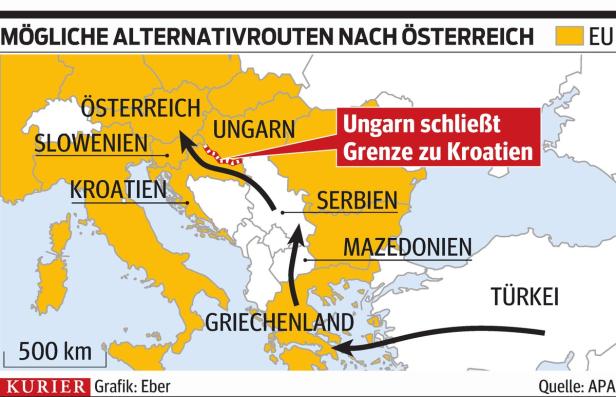Ungarn sperrt Grüne Grenze zu Kroatien