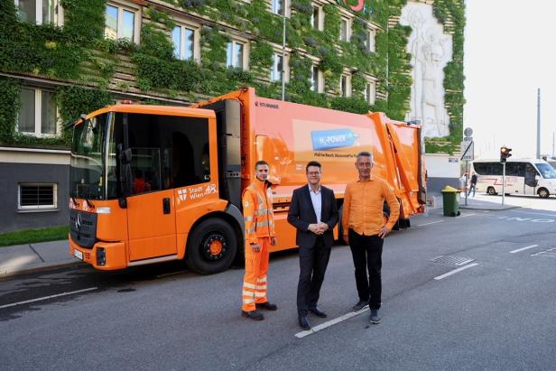 Österreich-Premiere: Das erste Wasserstoff-Müllauto im Testbetrieb
