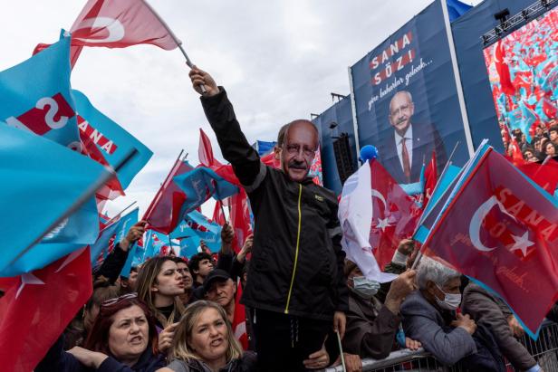 Presidential candidate of Turkey's main opposition alliance Kilicdaroglu holds an election campaign rally in Istanbul