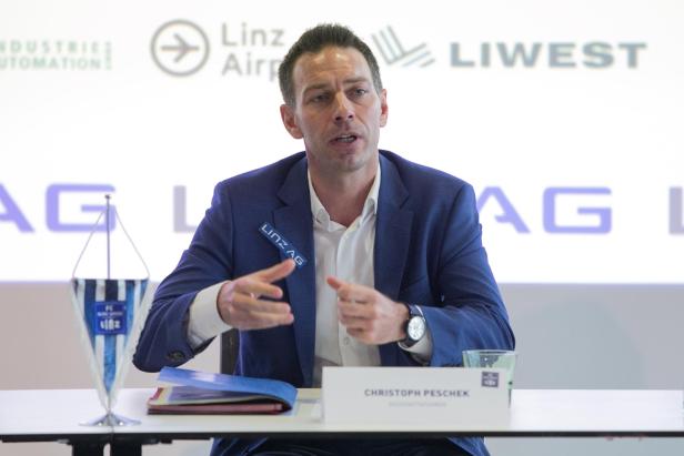 Der neue Blau-Weiß Linz-Gescha?ftsfu?hrer Christoph Peschek blickt seiner neuen Aufgabe voller Tatendrang entgegen