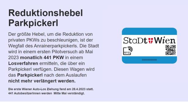 Parkpickerl-Fake: Stadt Wien warnt vor gefälschten Auto-Losen
