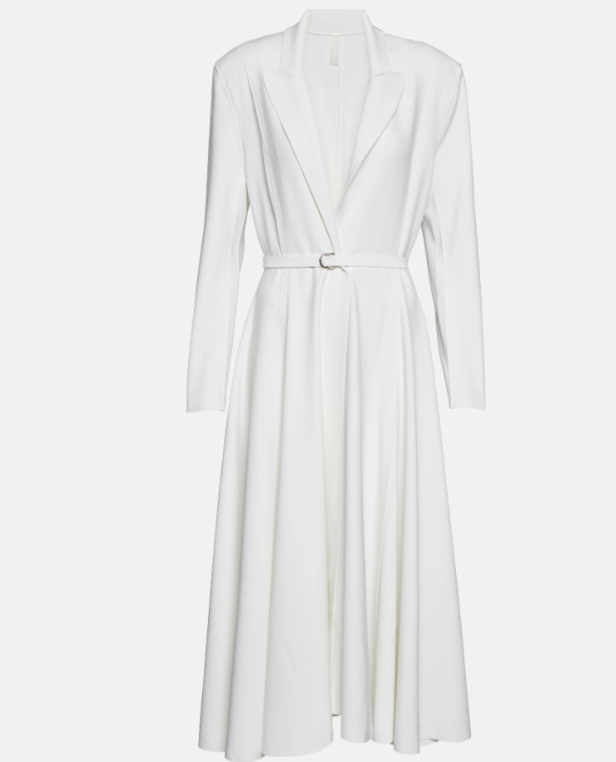 Verziertes Midikleid aus Baumwolle.