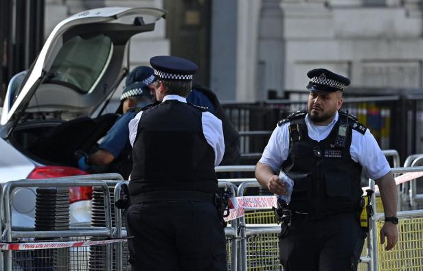 Auto kracht gegen Tore der Downing Street