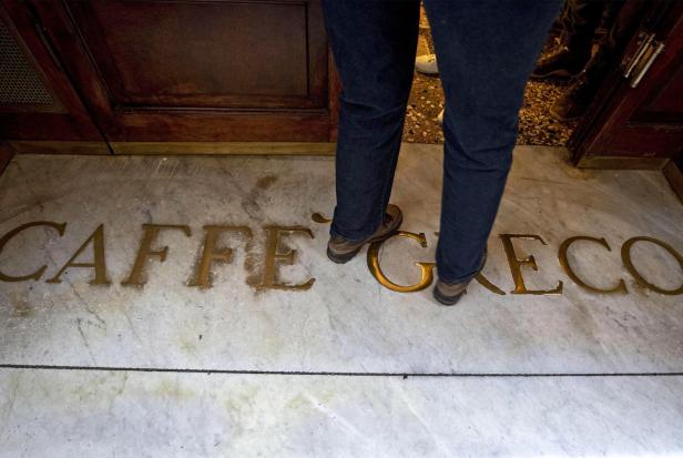 "Caffe Greco" am Fuße der Spanischen Treppe in Rom vor Zwangsräumung