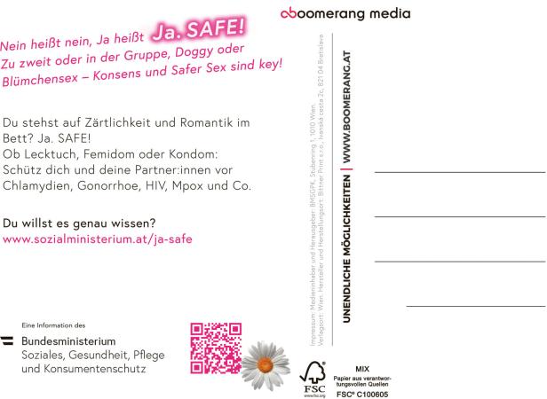 "Lust auf Lecken?“: Ministerium wirbt mit Postkarten für Safer Sex