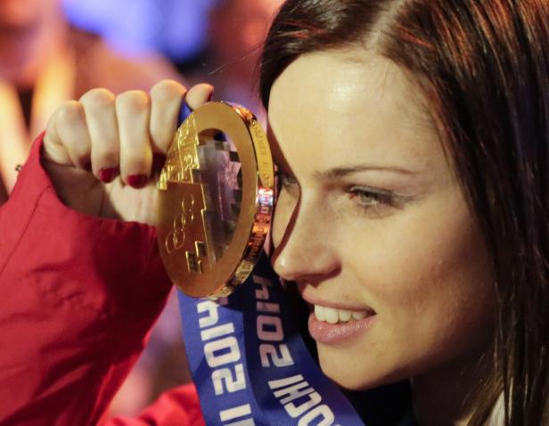 Anna Fenninger rast im Super-G zum WM-Gold