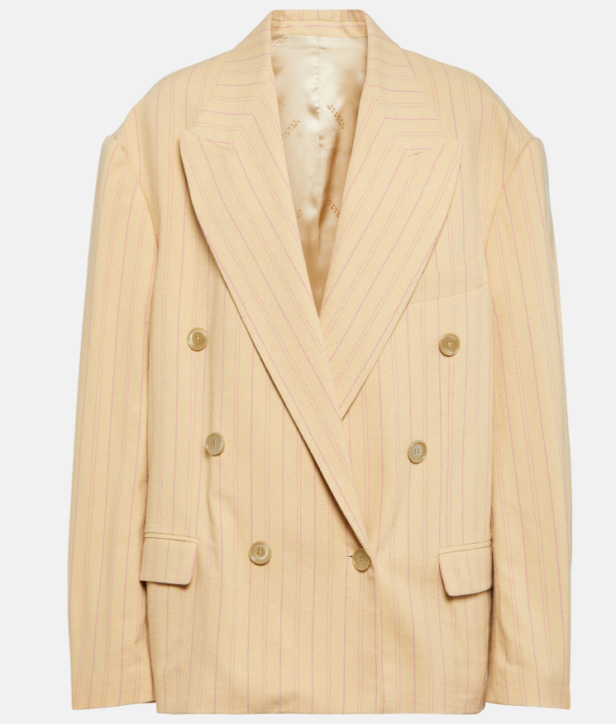 Blazer mit Nadelstreifenmuster.