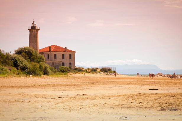 Der Leuchtturm von Punta Tagliamento.