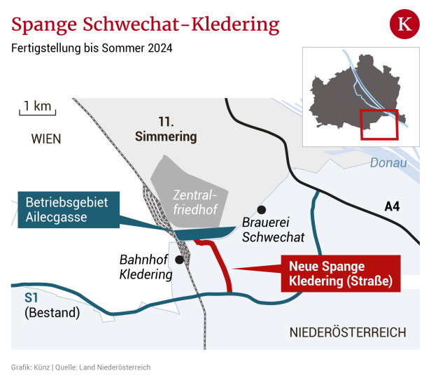 L2070: Neue Straße soll Simmering anbinden und Schwechat entlasten