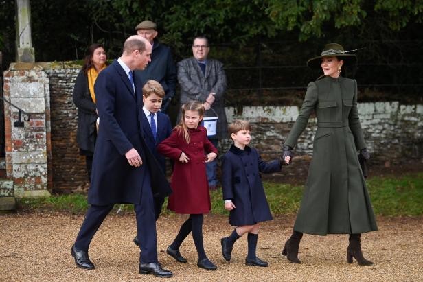 Prinz William und Prinzessin Kate mit ihren Kindern George, Charlotte und Louis.