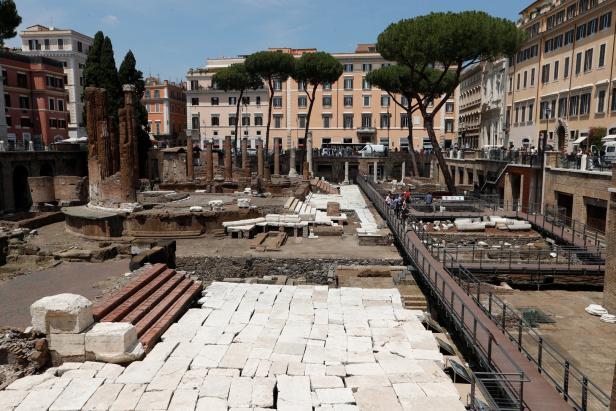 Erstmals in Rom begehbar: Tötungsort von Julius Cäsar