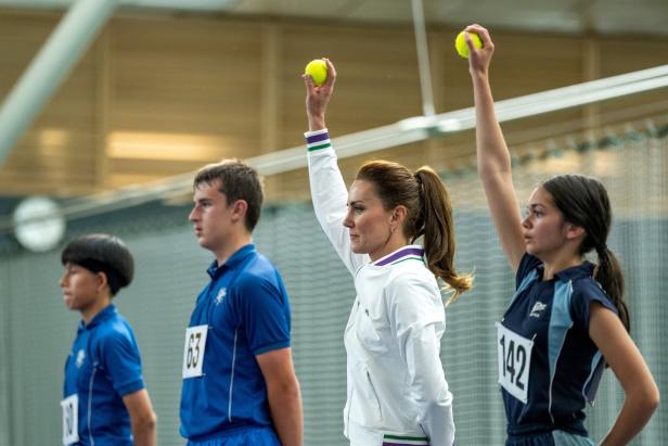 Prinzessin Kate: Voller Körpereinsatz beim Tennis-Training mit Roger Federer