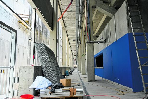 Maßgeschneidertes Stadion mit Donaublick