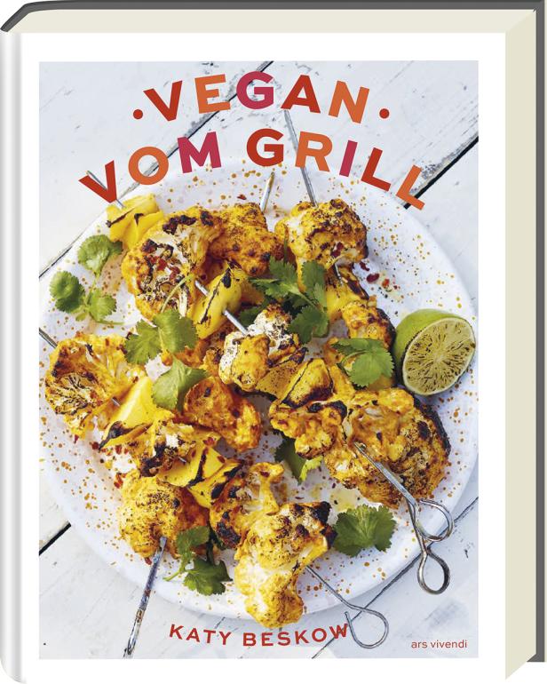 Das Cover des Buches „Vegan vom Grill“ von Katy Beskow.