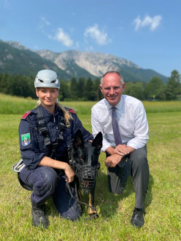 Vermisstensuche auf 2.000 Meter: Polizeihunde werden fit für die Berge