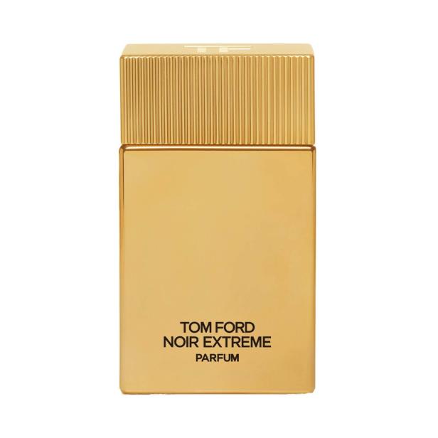 Ein goldener Flakon des Parfüms „Tom Ford Noir Extreme“.
