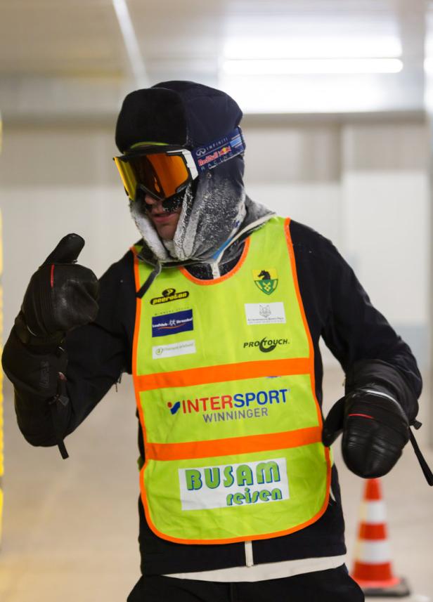 Extremsportler Rainer Predl lief Marathon bei eisiger Kälte