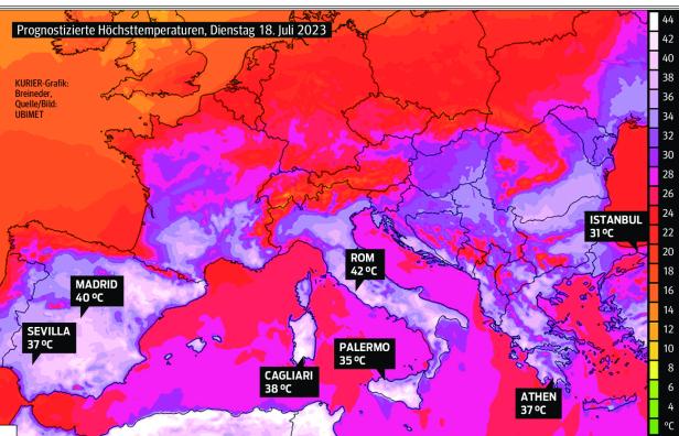 Neue Hitzewelle in Südeuropa: 40 Grad, und es wird noch heißer