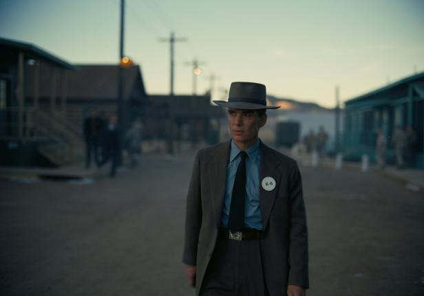 Cillian Murphy als J. Robert Oppenheimer am Set des Films „Oppenheimer“.