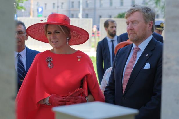 König Willem-Alexander und Königin Máxima der Niederlande bei einer Veranstaltung.