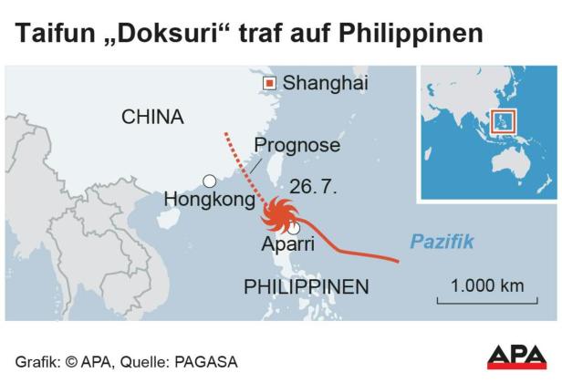 Taifun "Doksuri" hat den Norden der Philippinen erreicht