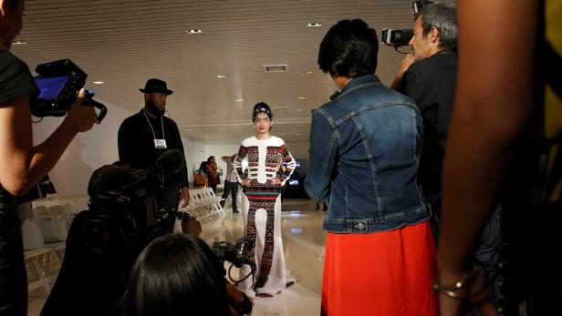 Reshma Qureshi bei der New York Fashion Week