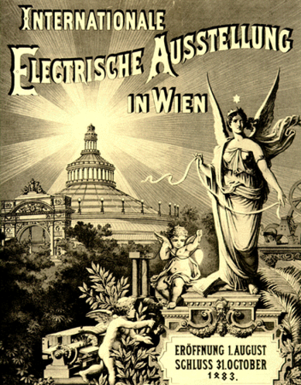 Plakat Elektrische Ausstellung 1883