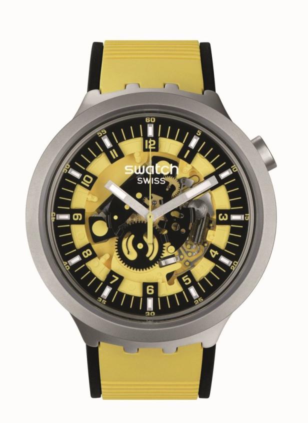 Die „Big Bold Irony“ von Swatch mit 47 mm Durchmesser.