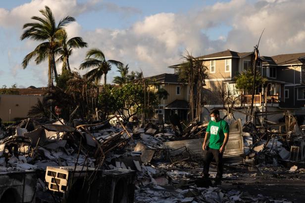 Zerstörungen nach Waldbränden im US-Bundesstaat Hawaii