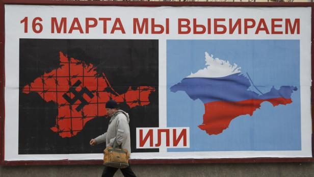 Krim stimmt für Russland-Beitritt