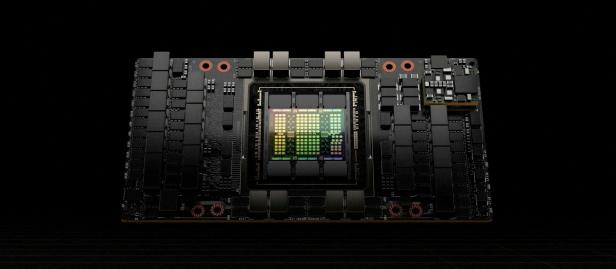 FILE PHOTO: H100, Nvidia's latest GPU is seen in this photo in Santa Clara