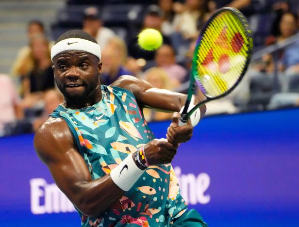 Der US-Amerikaner Frances Tiafoe spielt beim US Open.