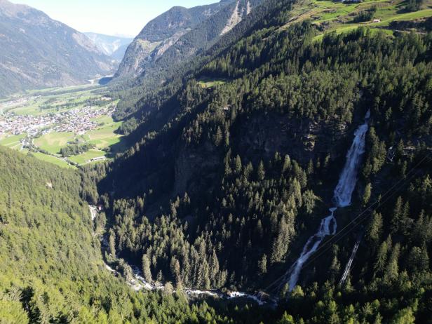 Der Stuibenfall ist Tirols größter Wasserfall