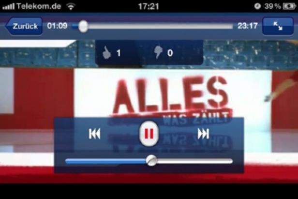 T-Mobile Austria Klax-Kampagne/Publicis Group Austria Ein Screenshot von einem Video mit dem Titel „Alles was zählt“ auf einem iPhone.