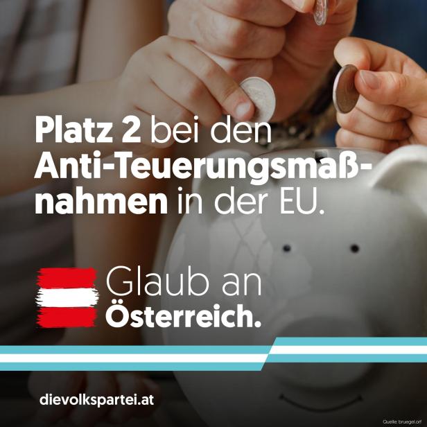 Fauxpas bei Kampagne: ÖVP wirft Rubel statt Euro ins Sparschwein