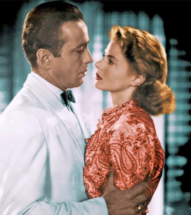Humphrey Bogart und Ingrid Bergman in einer Szene aus dem Film „Casablanca“.