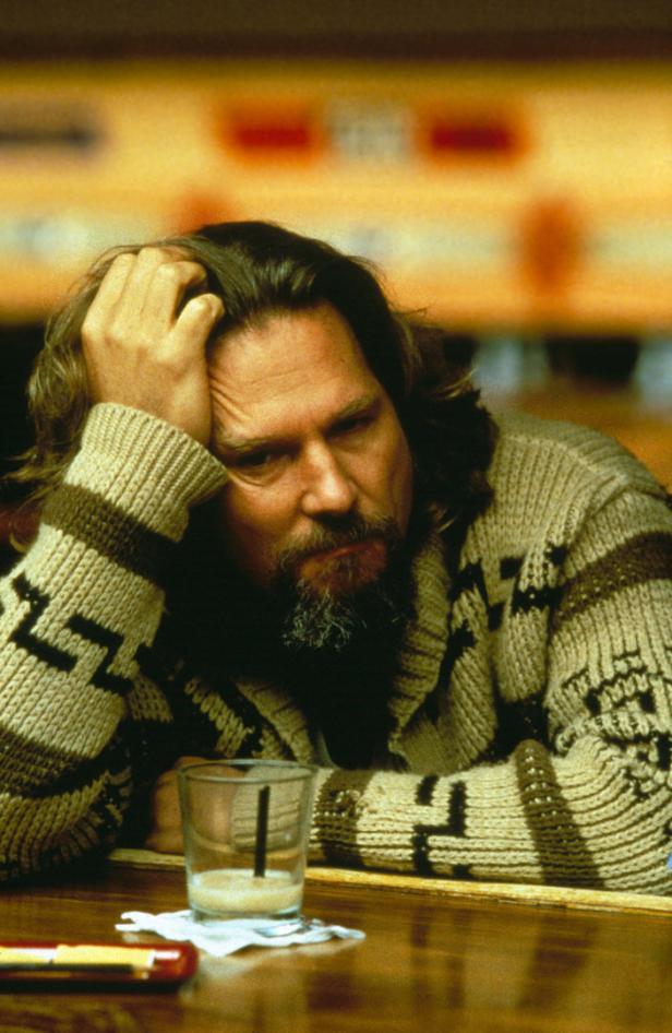 Jeff Bridges als „The Dude“ in einer Szene aus dem Film „The Big Lebowski“.