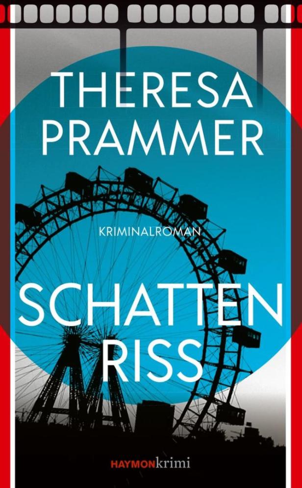 Das Cover des Kriminalromans „Schattenriss“ von Theresa Prammer zeigt das Wiener Riesenrad.