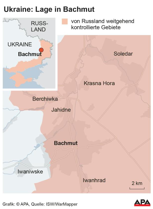 Ukraine: Lage in Bachmut