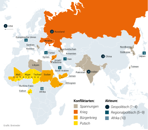 Krisen und Kriege überall: "Wir sind mitten in einem geopolitischen Umbruch"