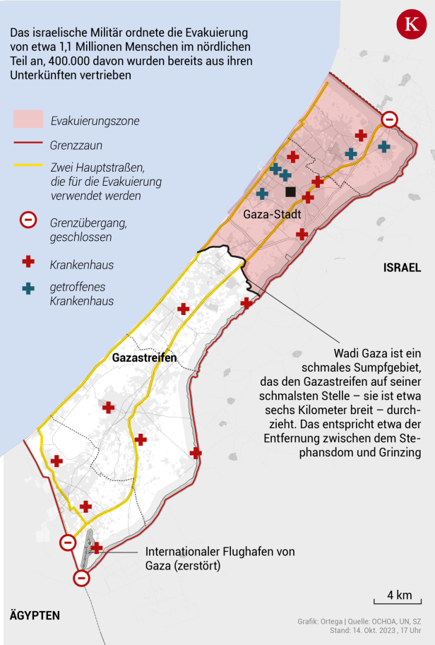 Hunderttausende im Gazastreifen wollen fliehen - aber können oder dürfen nicht