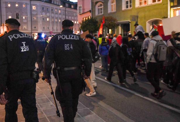 Innsbruck: 400 Pro-Palästina-Demonstranten zogen durch Innenstadt