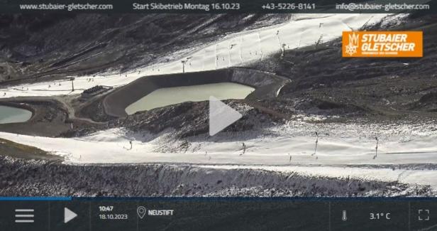 Hier sollte ab heute Skigefahren werden: Gletscherskigebiete unter Druck