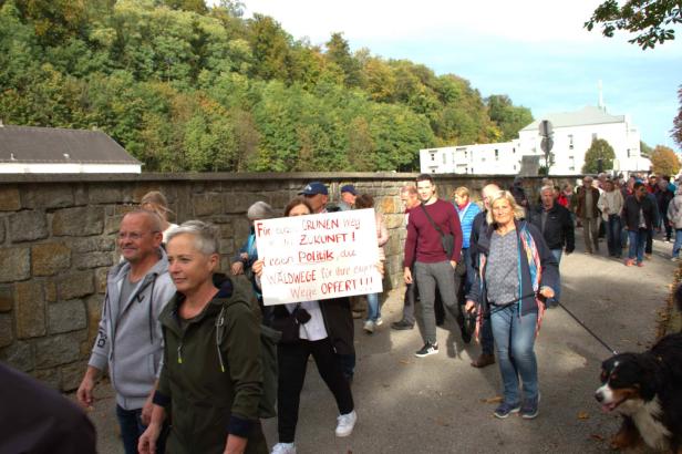 170 Teilnehmer bei Demo für Ruhe am Jakobsbrunnenweg