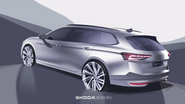 Erste Skizzen: So cool wird der nächste Skoda Superb